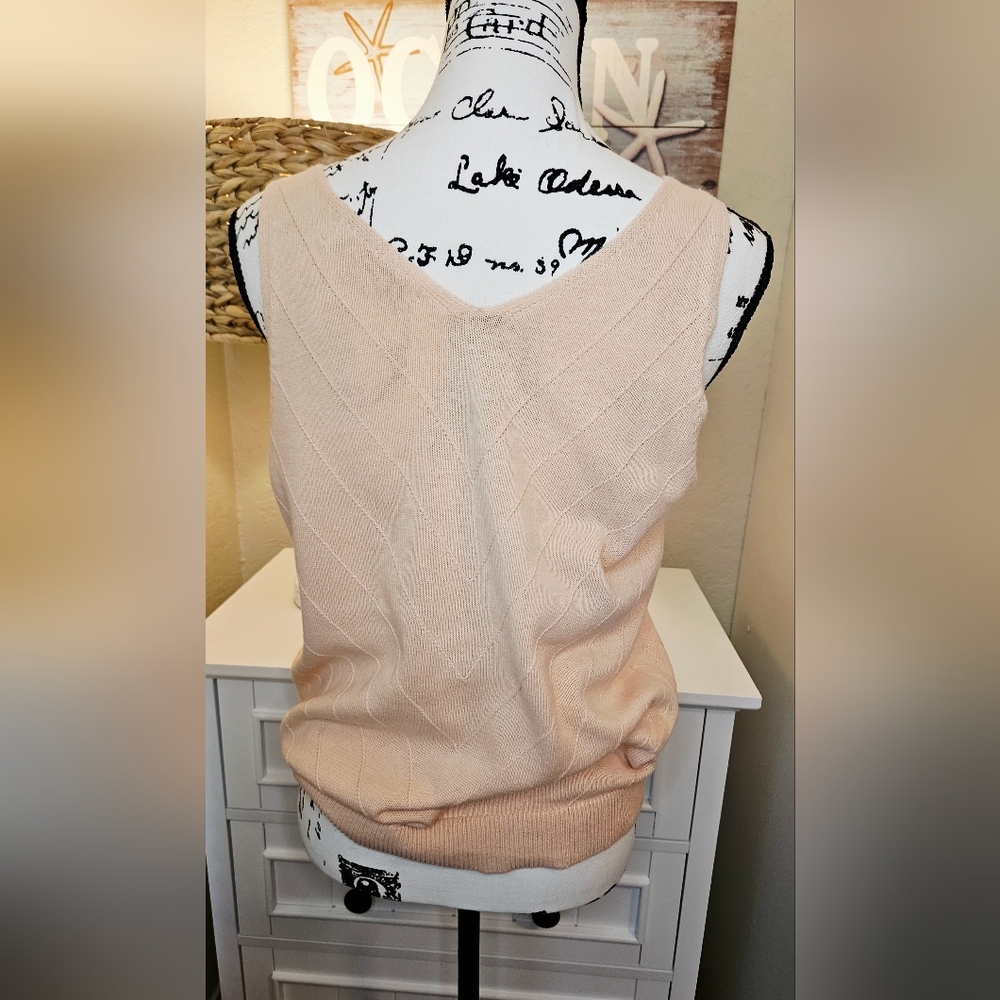 LOFT Peach Sleeveless Tank Top - Picture 3 of 5